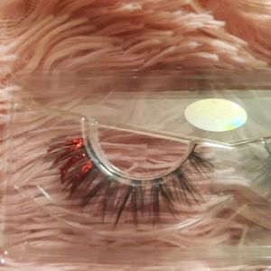 Red Glitter Lashes